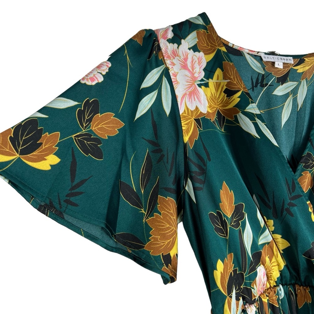 Baltic Born Dark Green Floral Maxi Dress - Picture 7 of 15